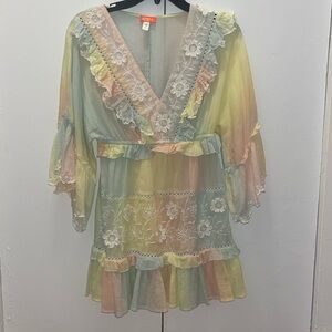 COTTAGECORE/BOHO TYE DYE DRESS